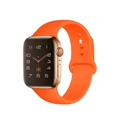PINEAPPLESTORE - Pulsera para Apple Watch Silicona Naranjo 38-40-41mm