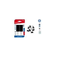 GENERICO - Clip De Papel Negro 25 Mm 8 Pcs