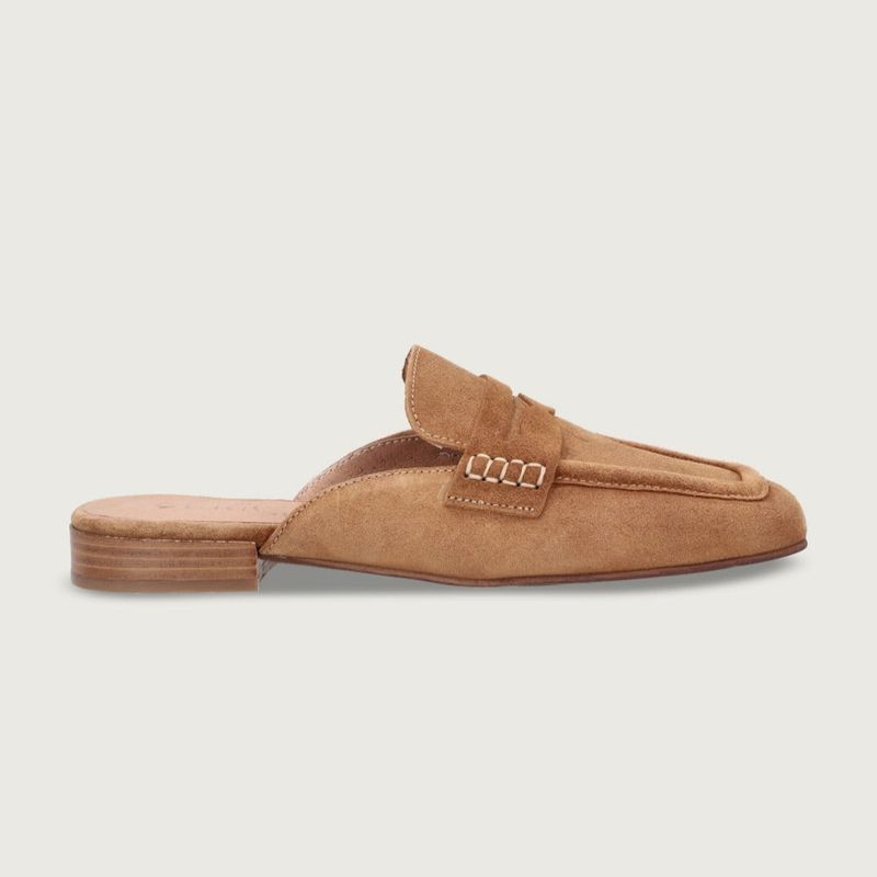 URCO - Babucha de Cuero Marta Camel Urco