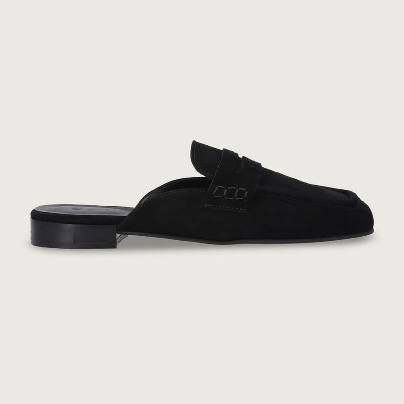 URCO - Babucha de Cuero Marta Black Urco
