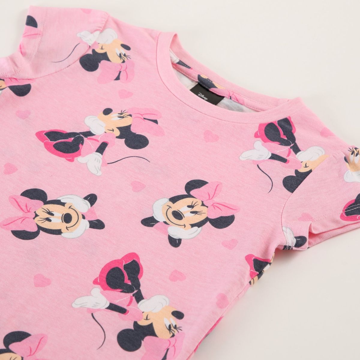 DISNEY - Pijama Corto Niña Minnie Full Print Rosado Disney