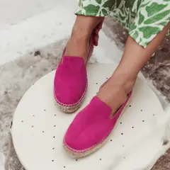 URCO - Alpargata de Cuero Mimi Fucsia