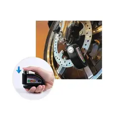 GENERICO - Candado Freno Disco Moto Bici Alarma Bloqueo Antirrobo