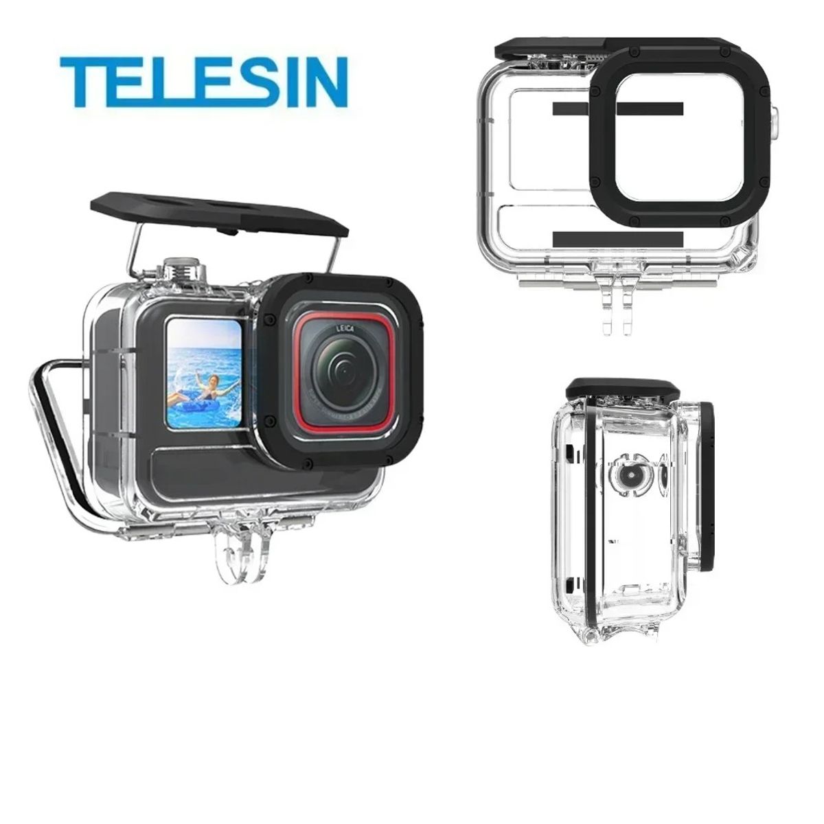 TELESIN - Carcasa Impermeable Insta360 Ace Pro- Ace Pro 2 Protección y Aventuras