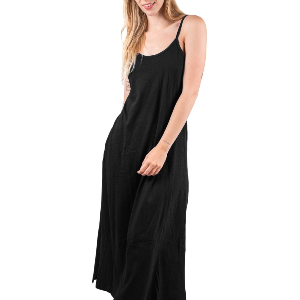 GENERICO - Vestido largo mujer Chelsea Market Negro Madison