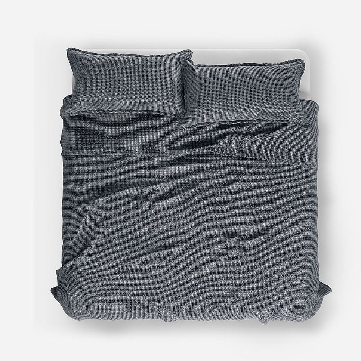ROSEN - Colcha Algodón Textura Favo Grafito King