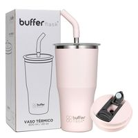 Termo CafeMug Buffer Vaso Termico600ml Sellable - Rosa