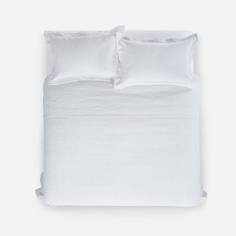 ROSEN - Colcha Algodón Textura Benine Blanco King