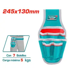 TOTAL - Bolso Herramientas 130mm 7 Bolsillos
