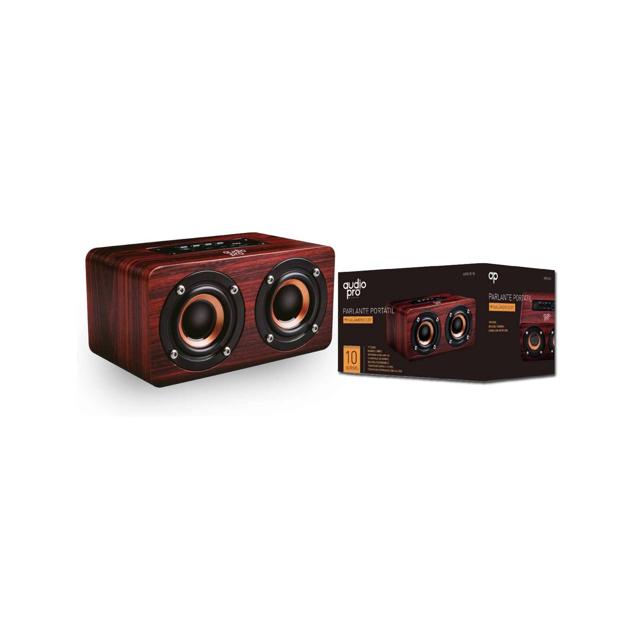 AUDIOPRO - Parlante Retro Bluetooth Portátil 10w Rms - SC