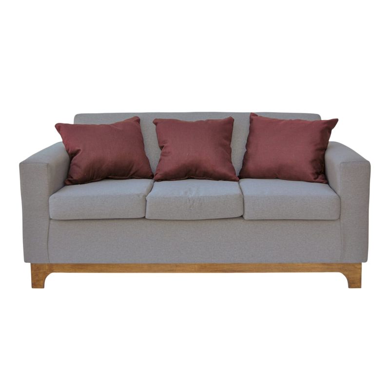 GENERICO - Sofa Roma 3 cuerpos gris