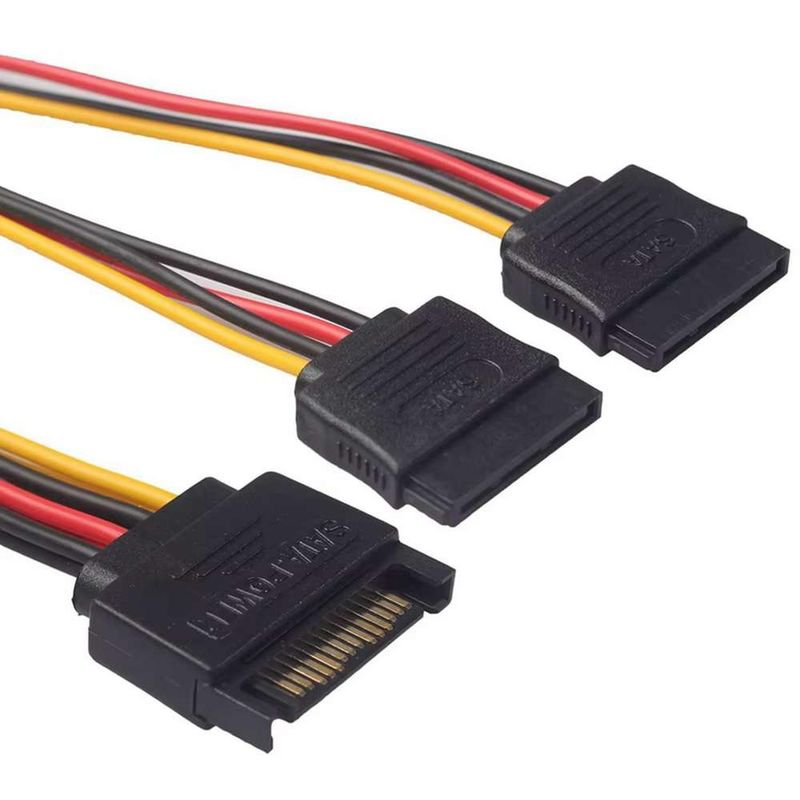 GEN - Cable Adaptador Splitter De Poder Sata 15 Pines Alimentacion