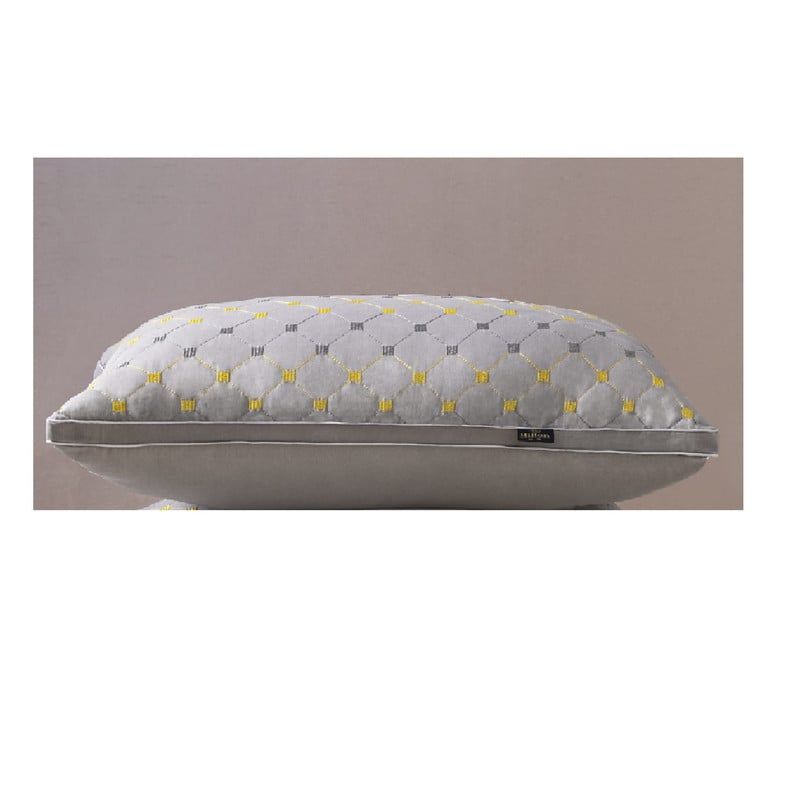 ANGELES DEL HOGAR - Almohada Rectangular Microfibra 45x70 cm Gris