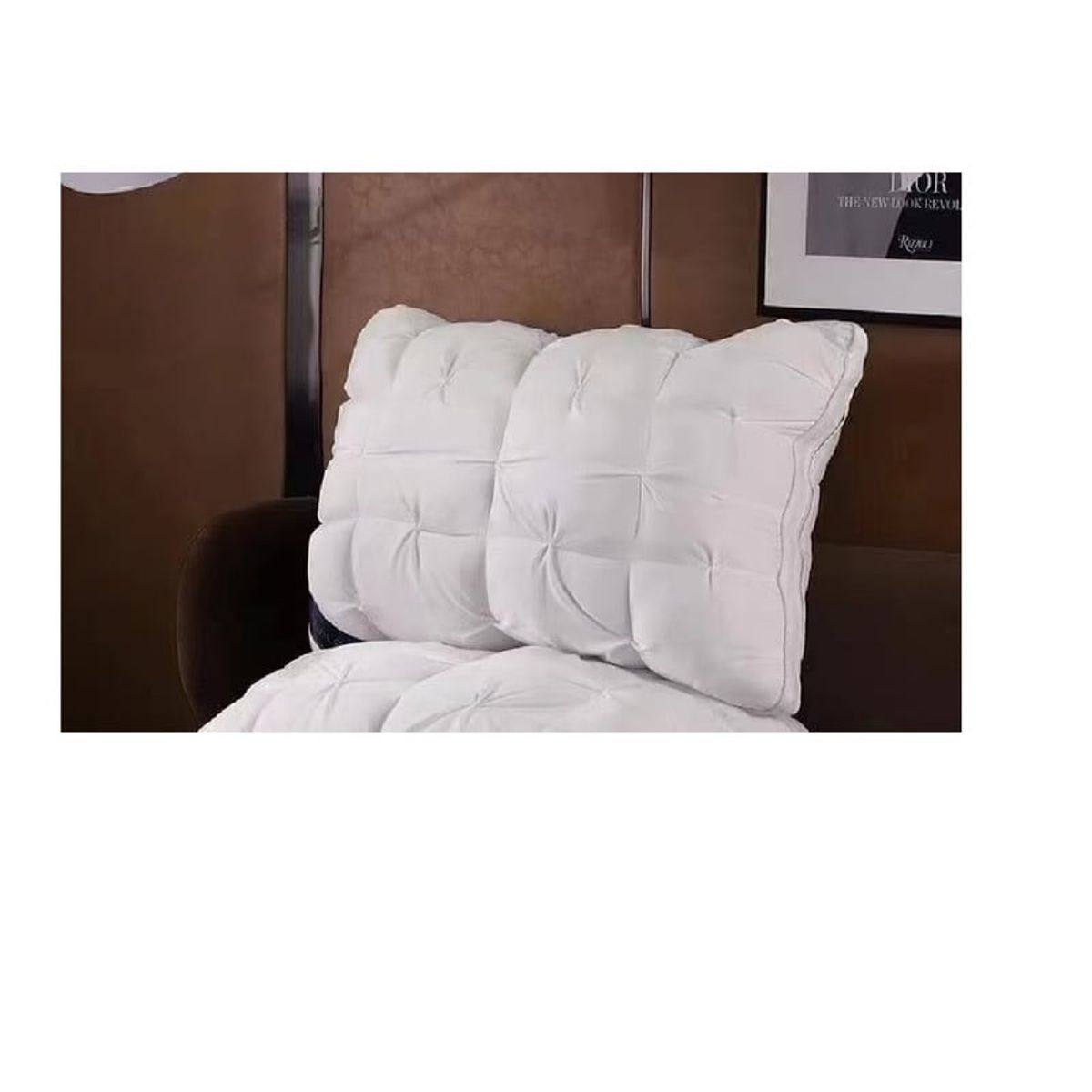 ANGELES DEL HOGAR - Almohada Plumon Retorcido 48x74 cm Blanco