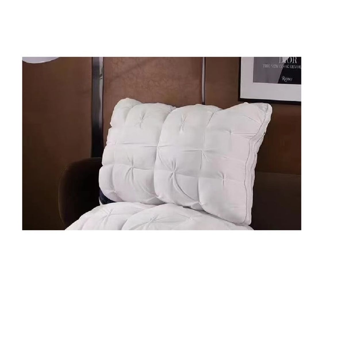 ANGELES DEL HOGAR - Almohada Plumon Retorcido 48x74 cm Blanco
