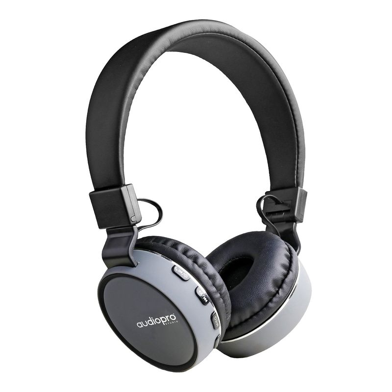 AUDIOPRO - Audífonos Con Conexión Bluetooth Y Auxiliar Color Gris - SC