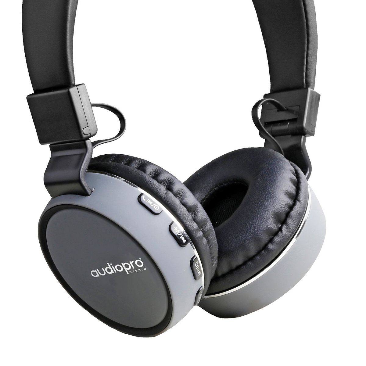 AUDIOPRO - Audífonos Con Conexión Bluetooth Y Auxiliar Color Gris - SC