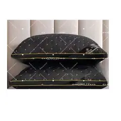 ANGELES DEL HOGAR - Pack 2 Almohadas Rectangular Microfibra 45x70 cm Negro