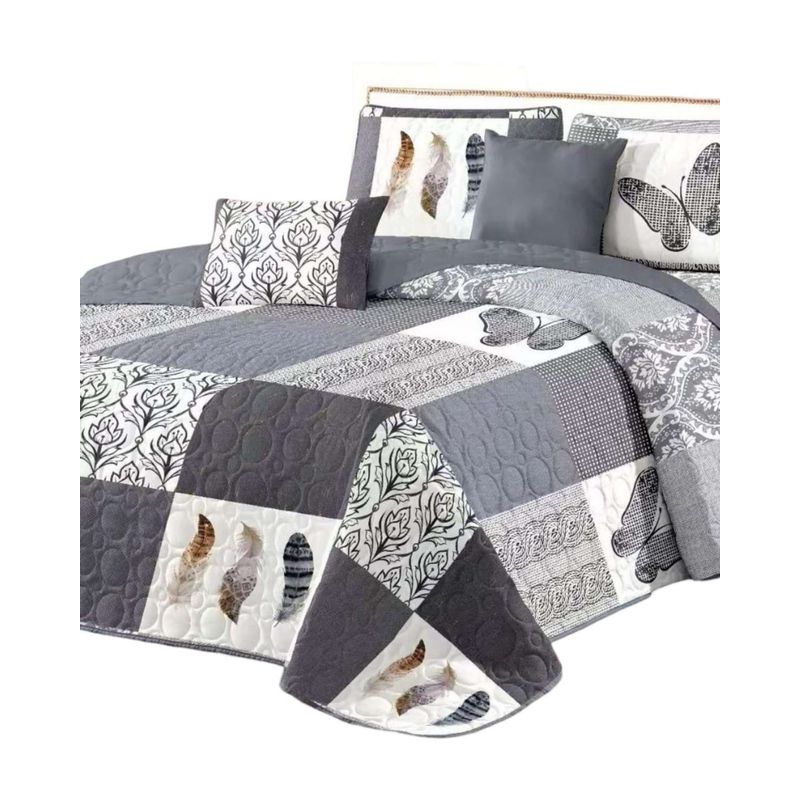 GENERICO - CUBRECAMA QUILT PRIMAVERA VERANO PLAZA Y MEDIA Y19