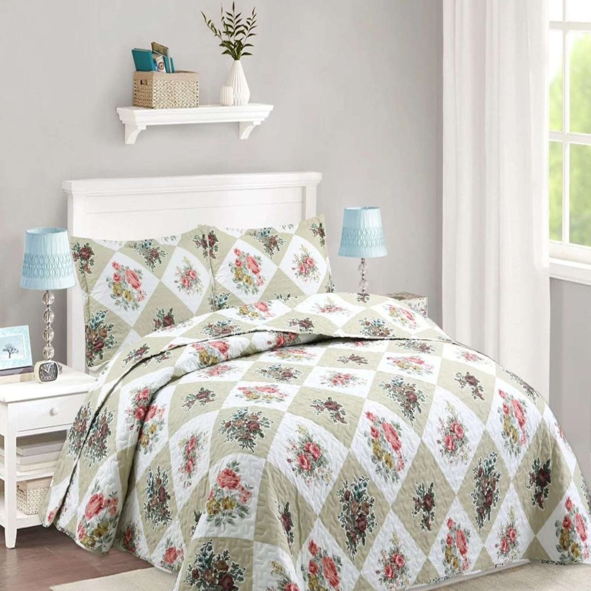 GENERICO - Cubrecama de verano king-superking material quilt