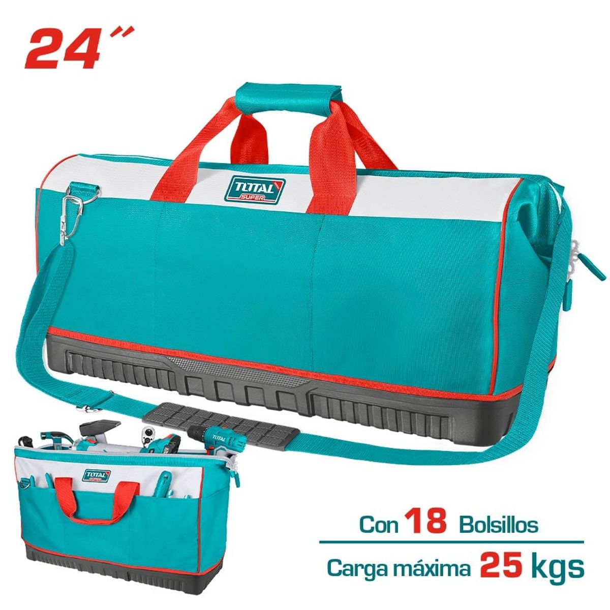 TOTAL - Bolso Porta Herramientas 24 Total
