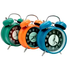GEN - Reloj Vintage Campana Retro Campanilla Despertador Alarma Fuerte