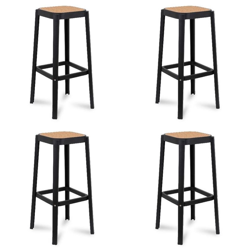 ASIMETRIKA - Set 4 Pisos Bar NOLITA - Negro 65CM