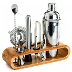 U BUY - Set Bartender Sacacorchos Destapador Coctelera 10 Piezas REMEX