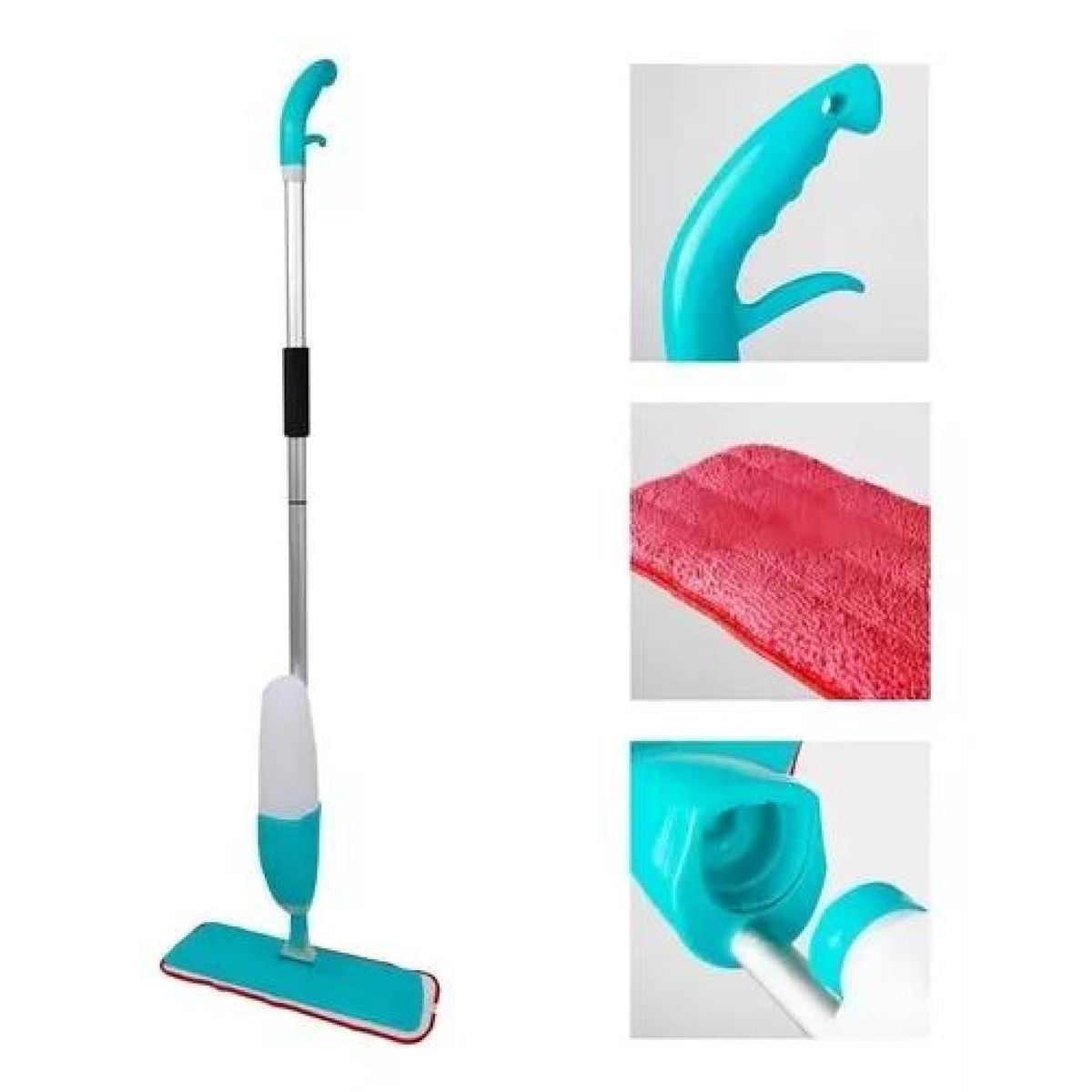 GENERICO - Mopa limpiador rociador spray trapeador para piso blanco