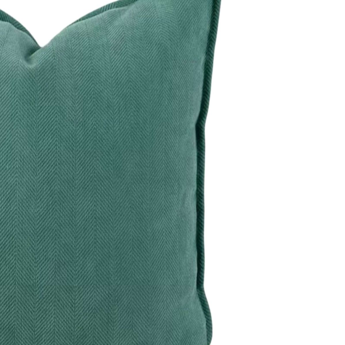 GENERICO - JUEGO DE 2  FUNDAS CHENILLE LISO 45 x 45 cm VERDE