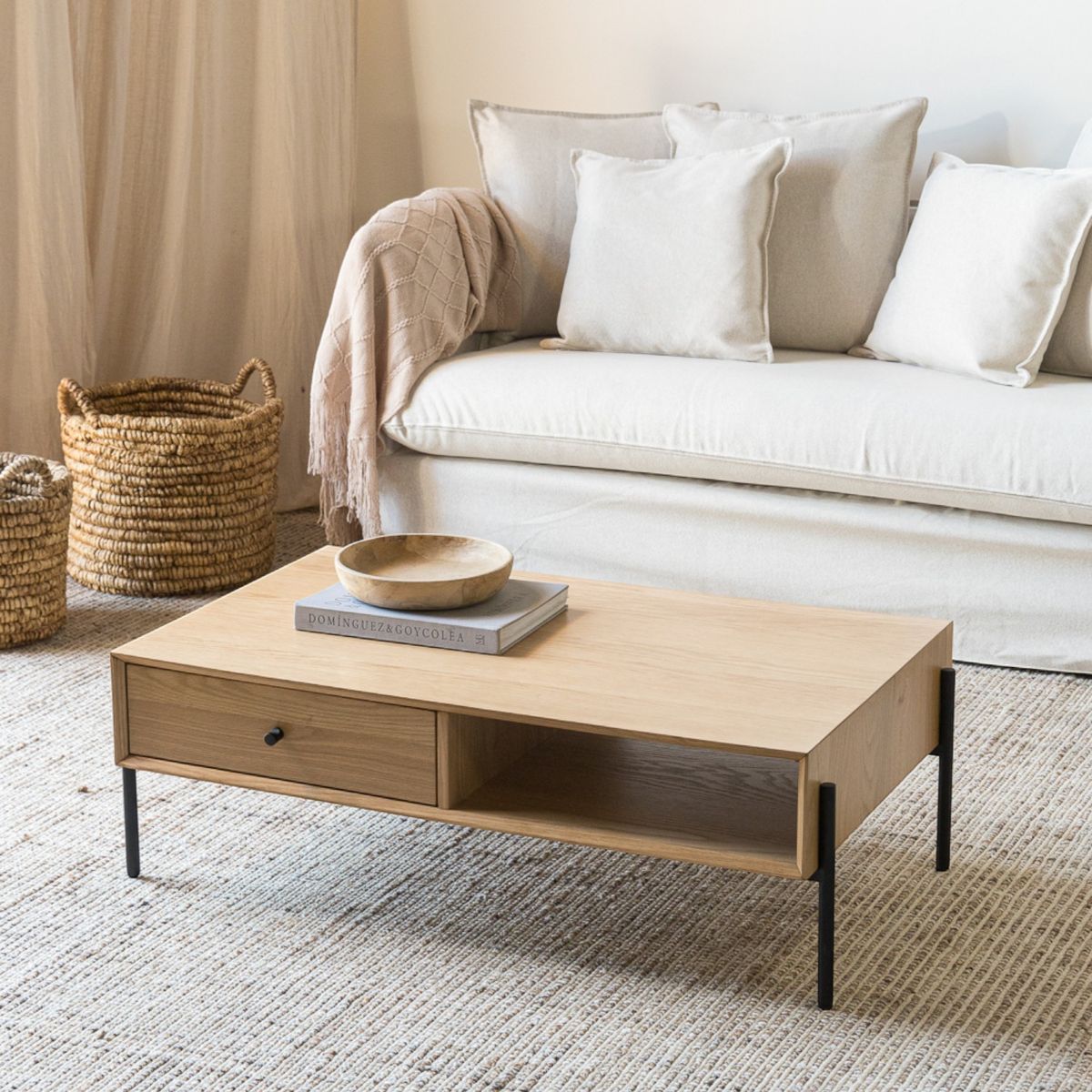 AMOBLE - Mesa De Centro Lanubio Natural Amoblé