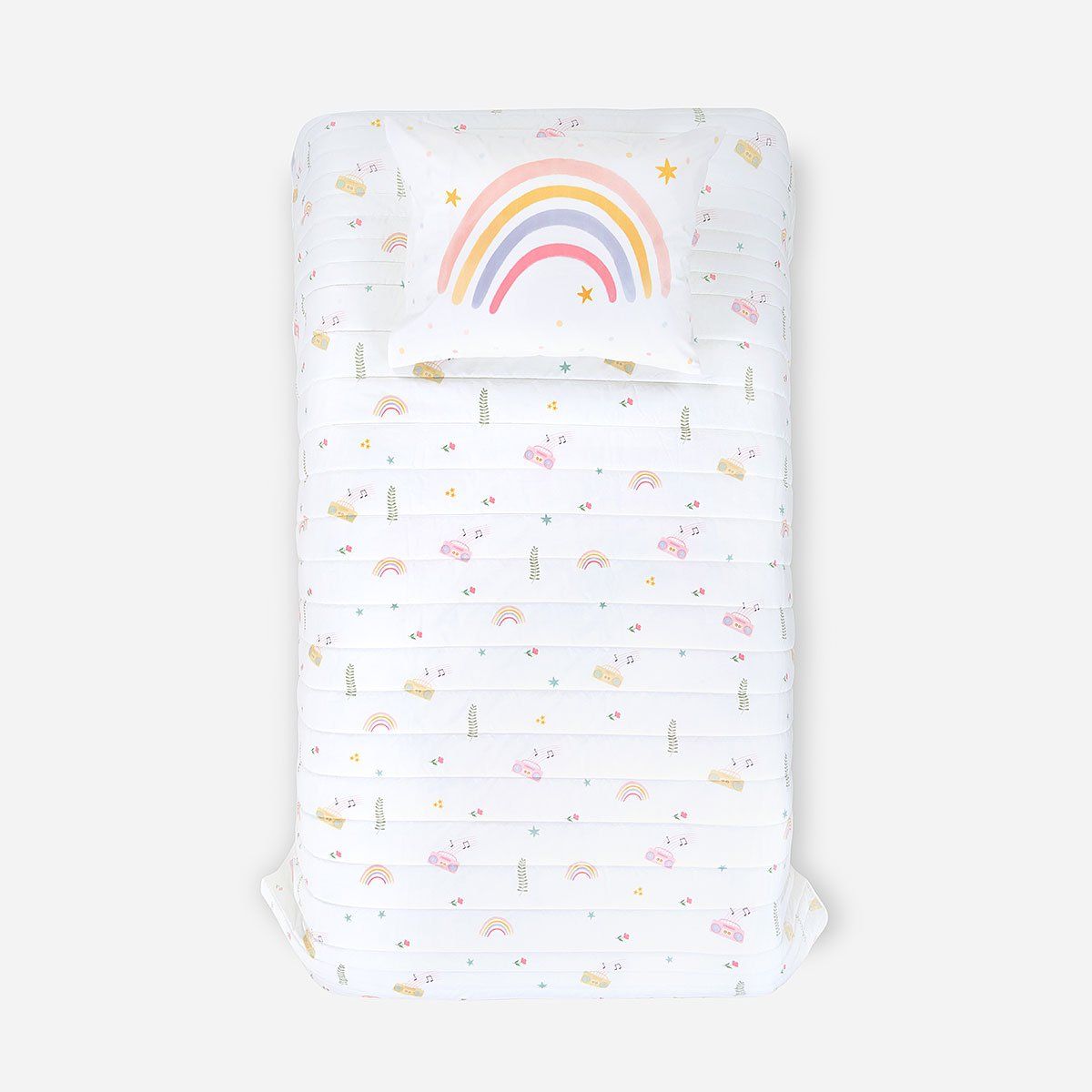 ROSEN - Cubrecama Rosen Kids Algodón Unicornio Folk 1,5 Plazas