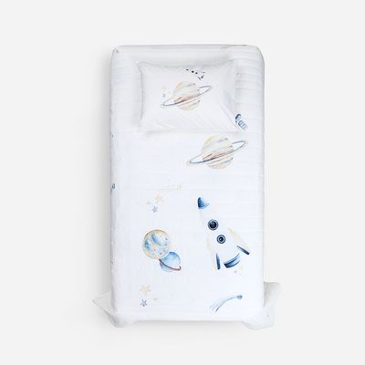Imagen 2 del producto Cubrecama Kids Algodón Universo 1,5 Plazas