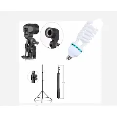 GENERICO - SOQUETE PARA AMPOLLETA E27 + AMPOLLETA 125W + ATRIL