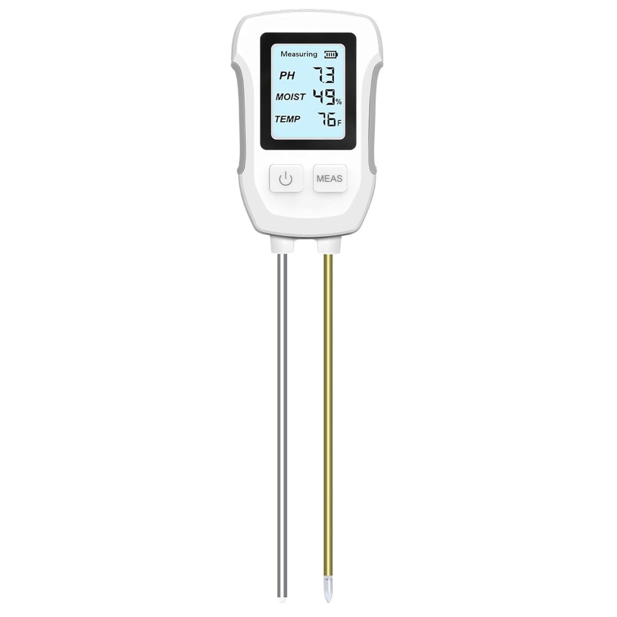 GENERICO - Medidor pH Humedad Suelo Temperatura 3 En 1 Con Iluminacion