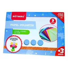 MOTARRO - Papel Volantín De Colores 55x76 cm 9 Pliegos