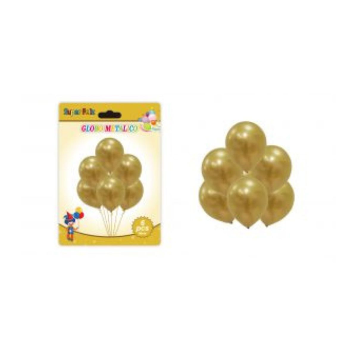 GENERICO - GLOBOS LATEX  30 CM 6 PCS