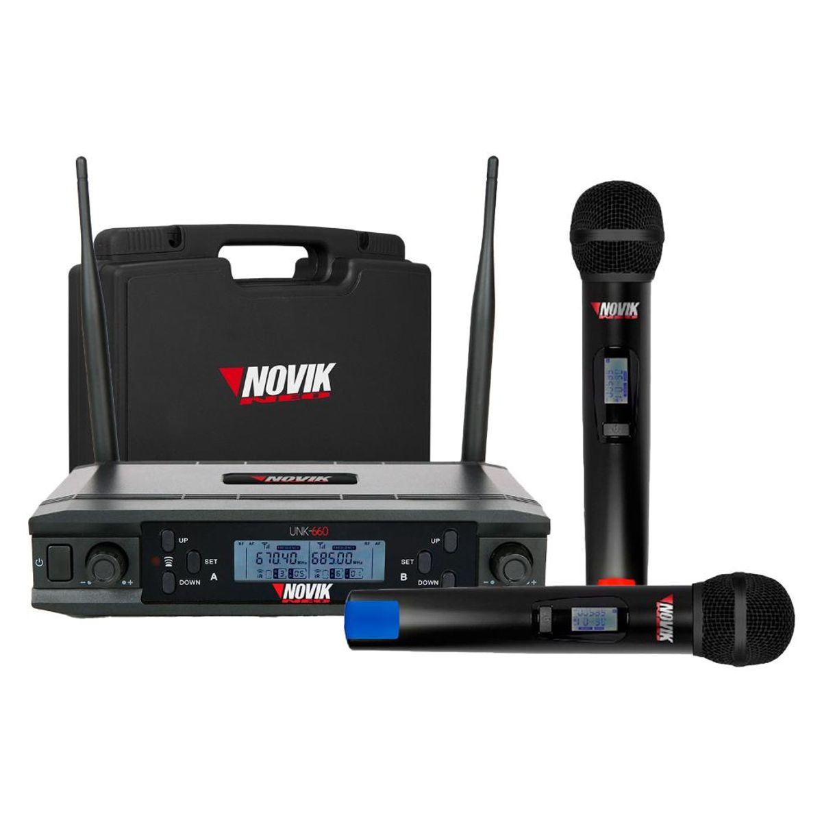 NOVIK NEO - Micrófono Doble Inalámbrico Novik UNK 660