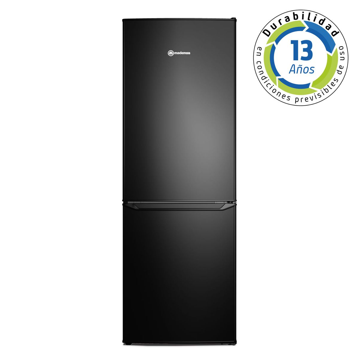 Refrigerador Mademsa 173L Frío Directo Bottom Freezer Puerta Reversible MED165B Negro., marca MADEMSA - Foto Principal