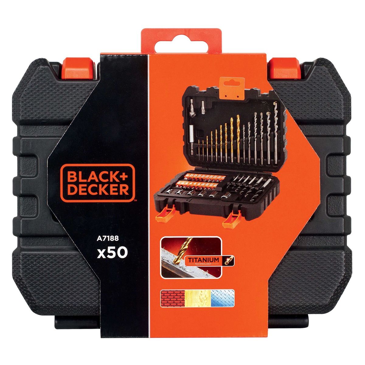 BLACK+DECKER - Set de htas manuales para taladro. BLACK+DECKER A7188-XJ