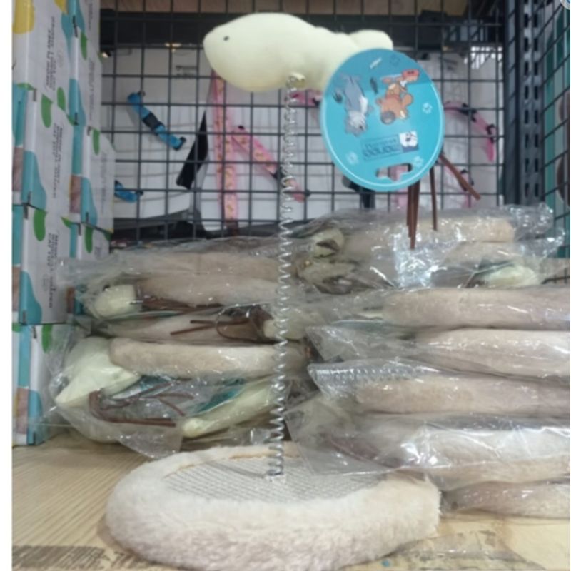 GENERICO - Juguete Para Gatos Rascador Con Raton Mini