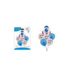 GENERICO - GLOBOS ESPACIAL 6 PCS