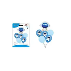 GENERICO - GLOBOS ESPACIAL 6 PCS