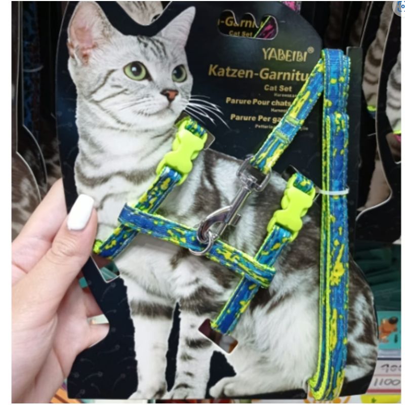 GENERICO - Arnes Para Gatos Perros Pechera Mascotas Verde