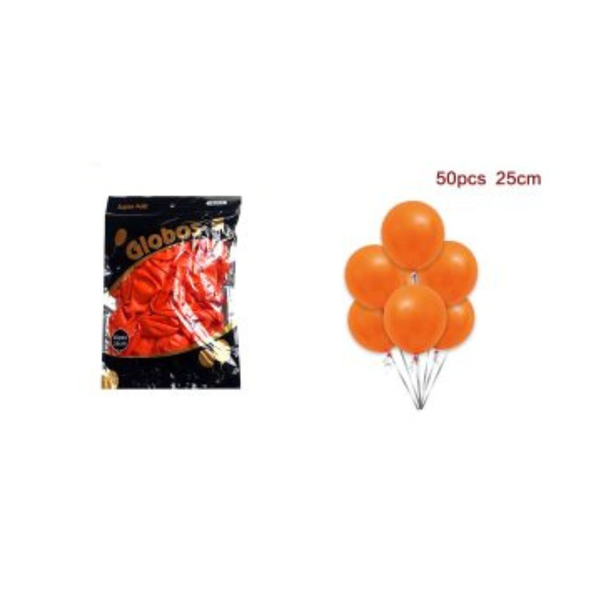 GENERICO - GLOBOS CROMADOS 25 CM 50 PCS