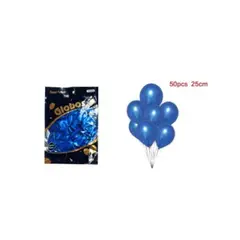 GENERICO - GLOBOS CROMADOS 25 CM 50 PCS
