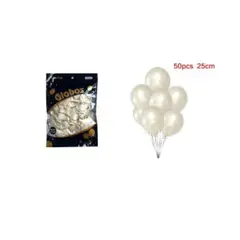 GENERICO - GLOBOS CROMADOS 25 CM 50 PCS