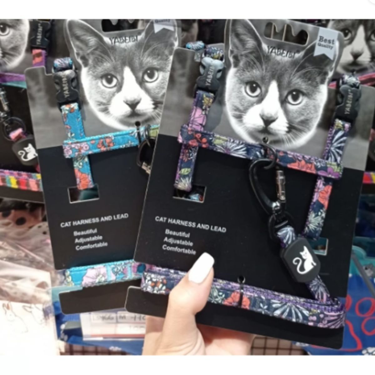 GENERICO - Arnes Para Gatos 1cm X 120cm Colores Surtidos