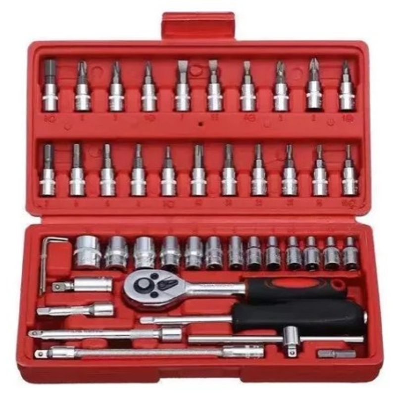 GENERICO - Juego Caja Set Dados Chicharra Herramientas 46 Piezas