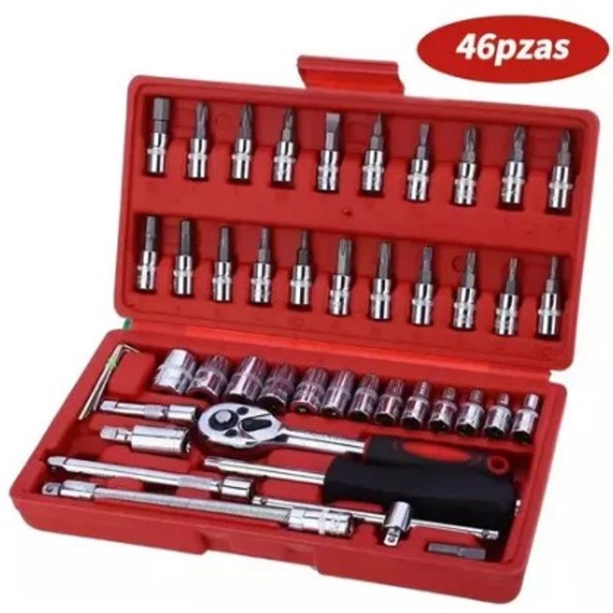 GENERICO - Juego Caja Set Dados Chicharra Herramientas 46 Piezas